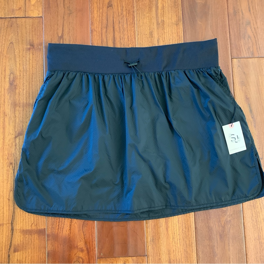 Sincerely Jules Skort Size Xl Black Athletic Skirt Tennis Golf Shorts Pickelball